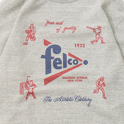 Felpa felpa girocollo stampa